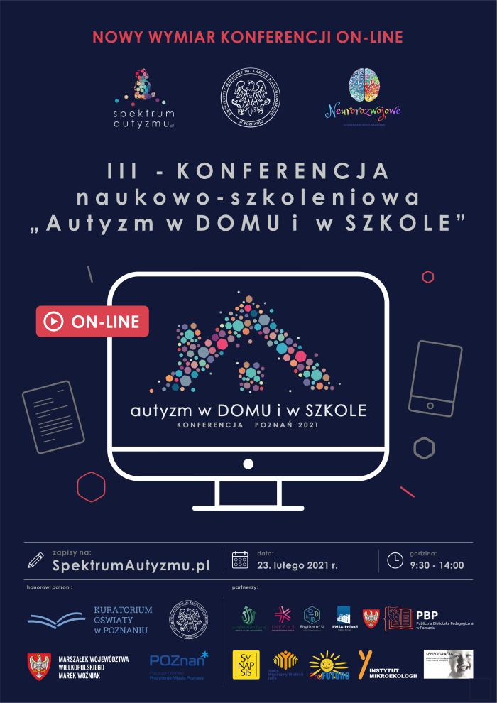 III Konferencja naukowo-szkoleniowa „Autyzm w DOMU i SZKOLE”