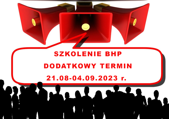 Szkolenie BHP – dodatkowy termin